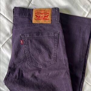 Levi's Men's 511 Purple Jeans W33 L32